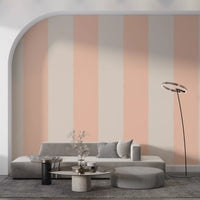 Blush Pink Stripe Wallpaper Grandmillennial Wallpaper⁠