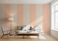 Blush Pink Stripe Wallpaper Grandmillennial Wallpaper⁠