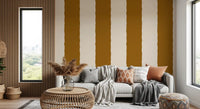 Cinnamon Brown Stripe Wallpaper Grandmillennial Wallpaper⁠
