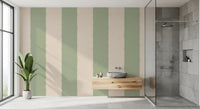 Sage Green Stripe Wallpaper Grandmillennial Wallpaper⁠