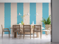 Blush Pink Stripe Wallpaper Grandmillennial Wallpaper⁠