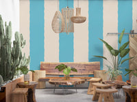 Blush Pink Stripe Wallpaper Grandmillennial Wallpaper⁠