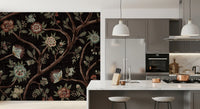 Never Ending Tree Chintz Revival Dark Wall Mural
