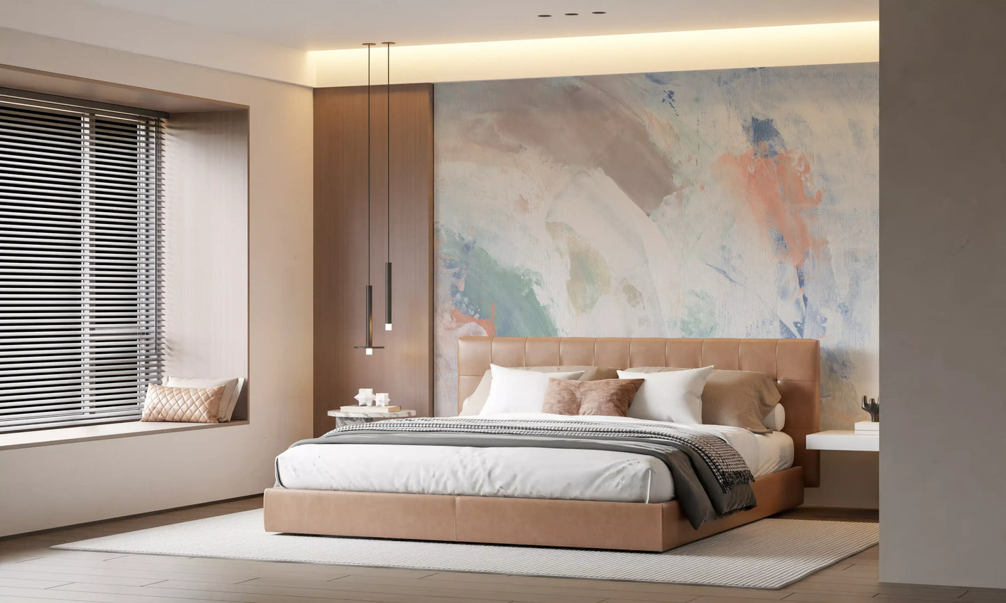 Pastel Whispers Abstract Wall Mural Wall Mural