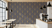 Regal Gatsby Mauve and Gold Wallpaper⁠