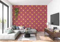 Gatsby Glamour Art Deco Fan Wallpaper Wallpaper⁠