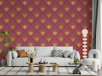 Gatsby Glamour Art Deco Fan Wallpaper Wallpaper⁠
