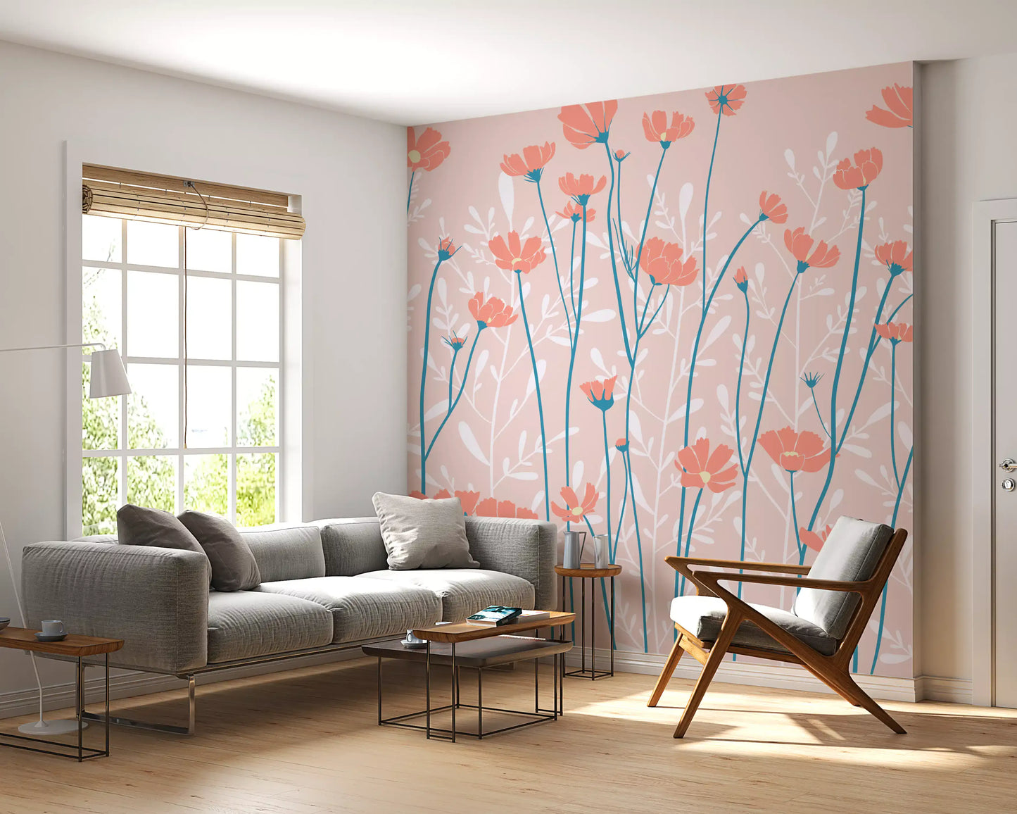 Whispering Wildflowers Botanical Wallpaper Wall Mural