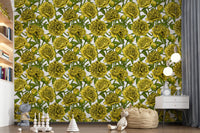 Golden Peony Blossom Wallpaper Wallpaper⁠
