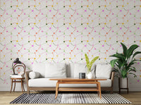 Whimsical Hearts and Dashed Trails Wallpaper⁠