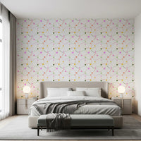 Whimsical Hearts and Dashed Trails Wallpaper⁠
