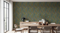 Vintage Chinoiserie Pomegranate Floral Wallpaper