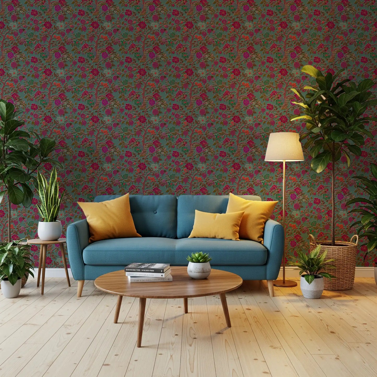 Midnight Garden Tree of Life Wall Decor Wallpaper⁠