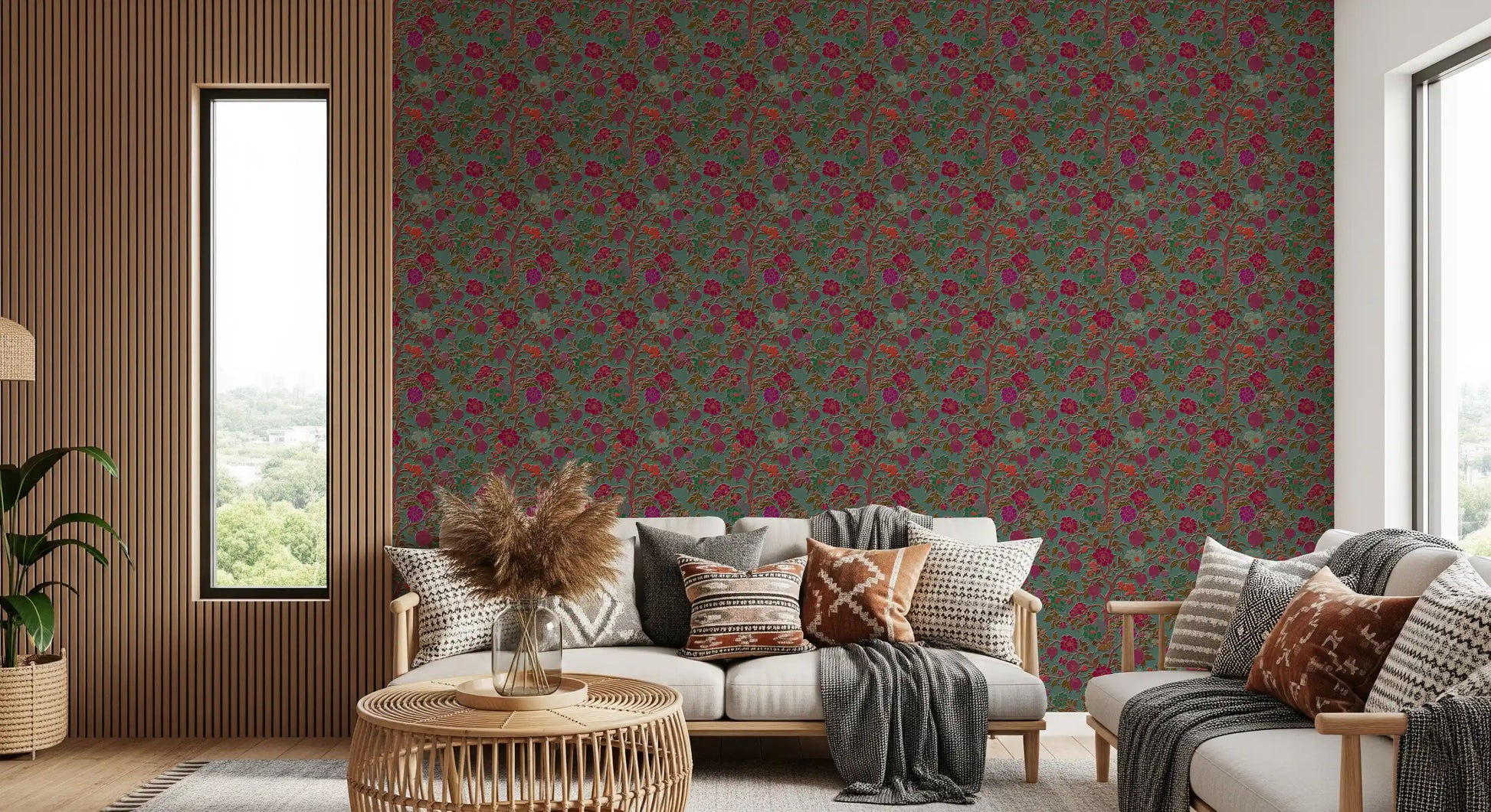Midnight Garden Tree of Life Wall Decor Wallpaper⁠