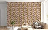King Protea and Pincushion Botanical Wallpaper