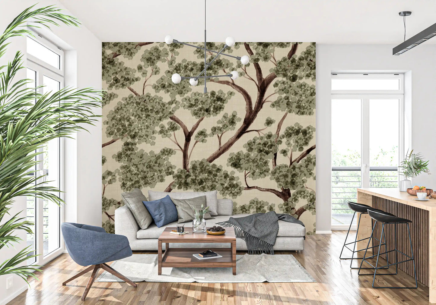 Never Ending Trailing Tree - Summer Wall Mural