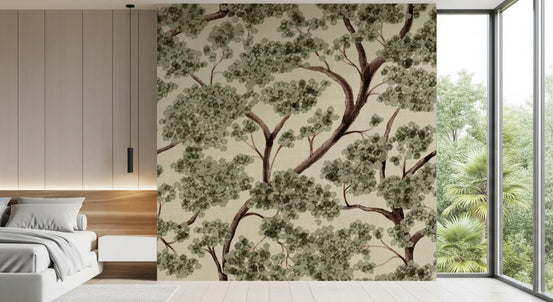Woodland treescape featured in Never Ending Trailing Tree Summer Wall Mural, GD10683