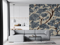 Never Ending Trailing Tree - Winter Wall Mural