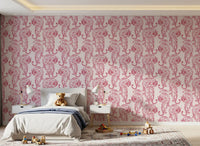 Chic Blush Tiger Motif Wallpaper Wallpaper⁠