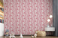 Chic Blush Tiger Motif Wallpaper Wallpaper⁠