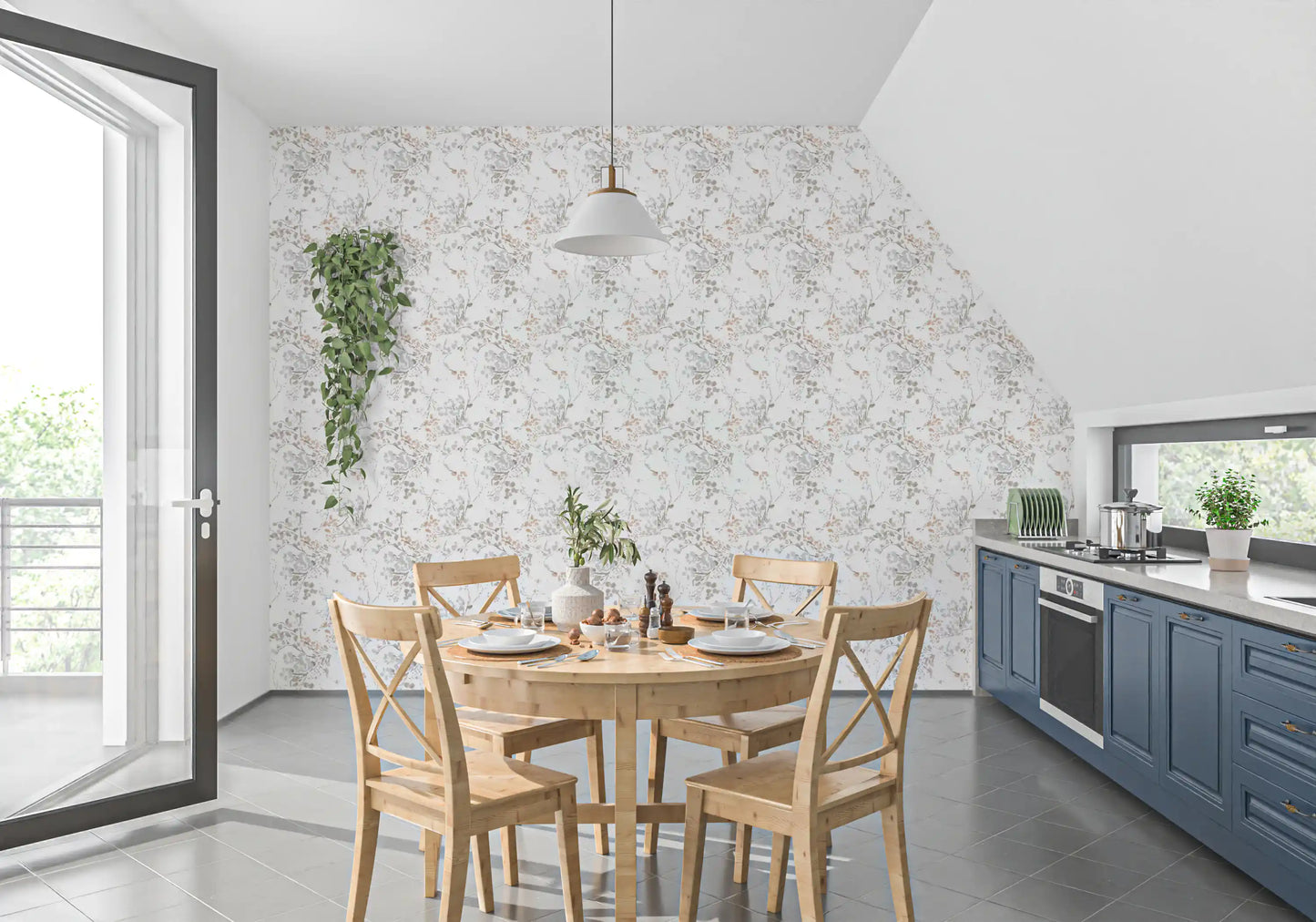 Whispering Pastel Botanicals Wallpaper Wallpaper⁠