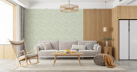 Sage Woodland and Hidden Wildlife Wallpaper⁠