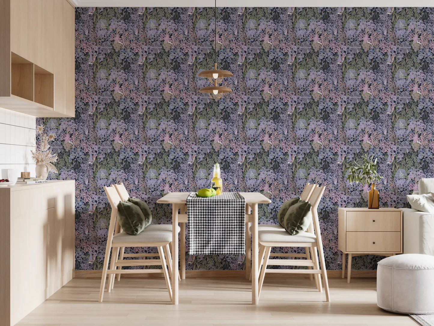 Secret Woodland Meadow Wall Decor Wallpaper⁠