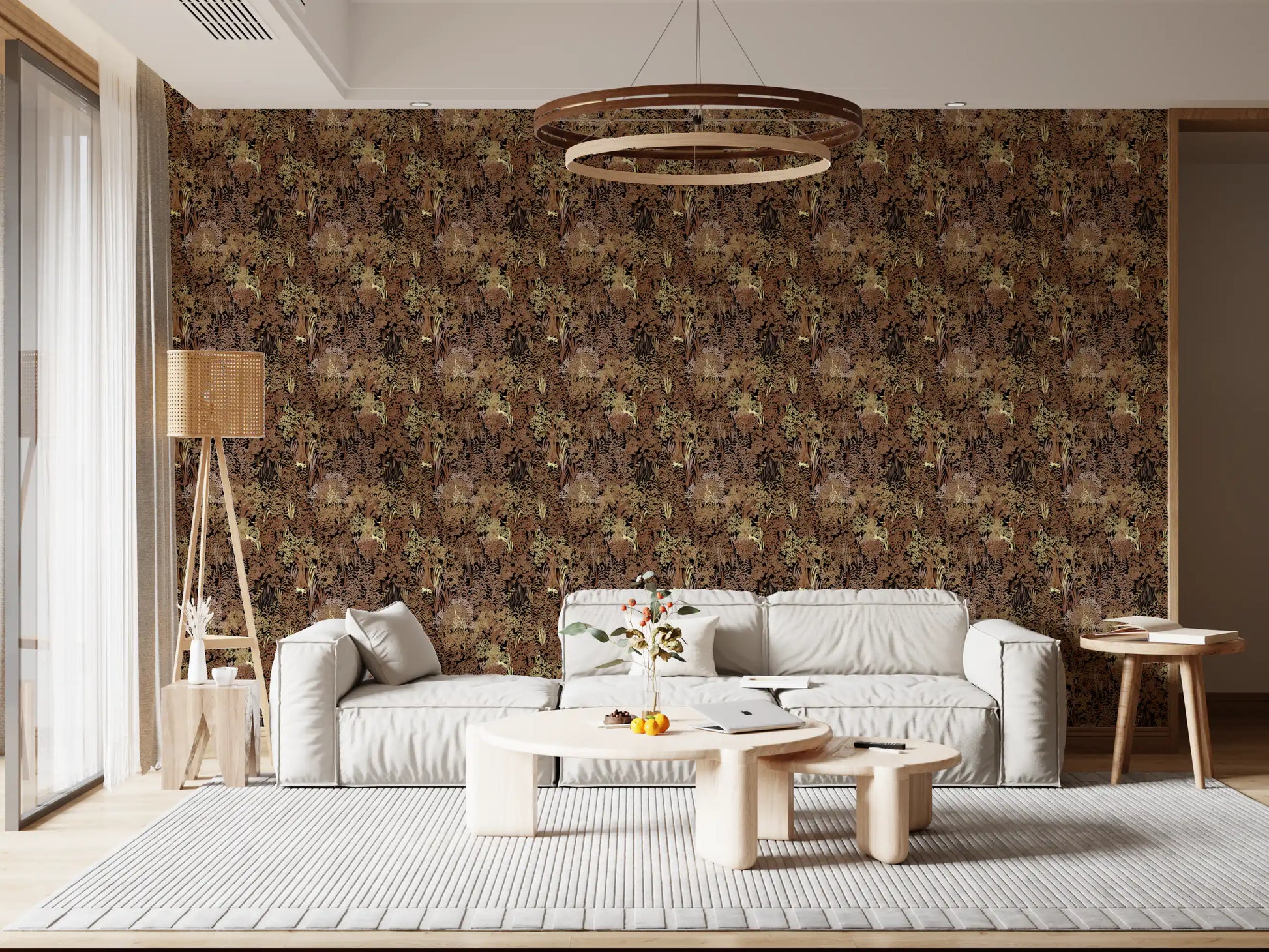 Rustic Thick Jungle Canopy Wallpaper⁠