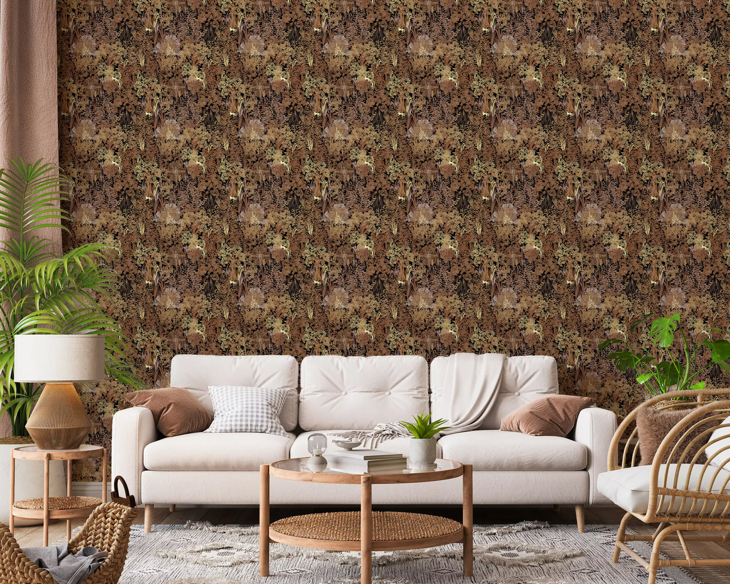 Rustic Thick Jungle Canopy Wallpaper⁠