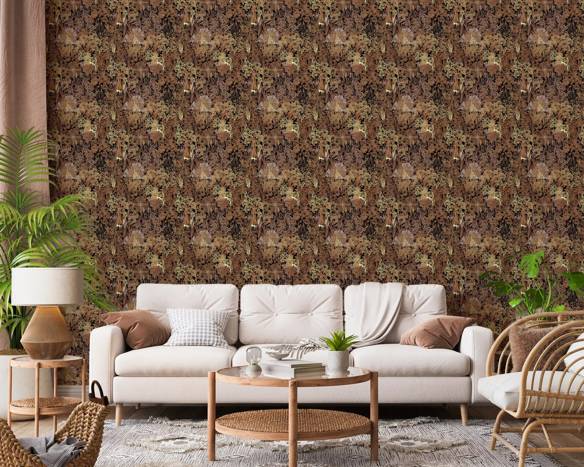 Rustic Thick Jungle Canopy Wallpaper⁠