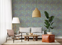 Sage and Lilac Botanical Jungle Tapestry Wallpaper Wallpaper⁠