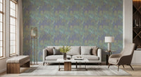 Sage and Lilac Botanical Jungle Tapestry Wallpaper Wallpaper⁠