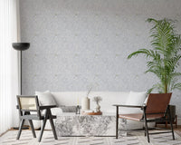 Dainty Meadow Blossom Wallpaper in Soft Slate Grey Wallpaper⁠