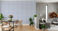 Wavy Stripe and Dainty Wildflower Wallpaper Wallpaper⁠