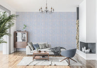 Wavy Stripe and Dainty Wildflower Wallpaper Wallpaper⁠