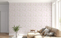 Serene Blush Blossom Floral Wallpaper Wallpaper⁠