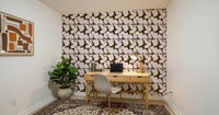 Earthy Olive and Blush Bold Floral Wallpaper Wallpaper⁠