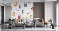 Potted Flower Garden  Wall Mural