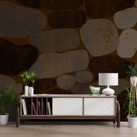 Textured Cobblestone Haven Wallpaper Wall Mural
