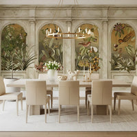 Classical Colonnade and Exotic Botanical Garden Wallpaper Wall Mural