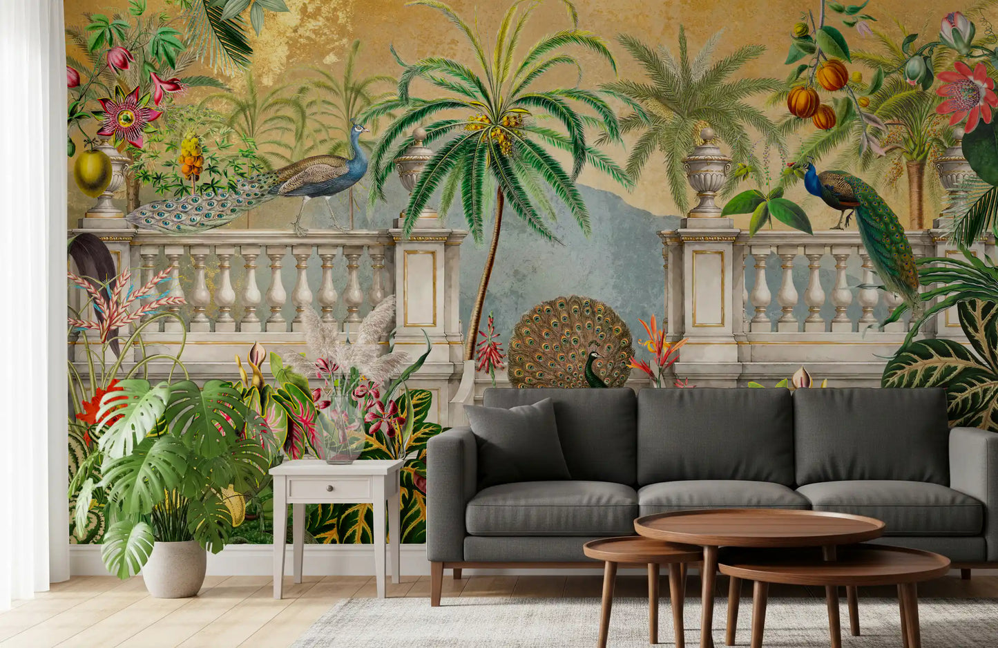 Vintage Imperial Golden Garden  Wall Mural