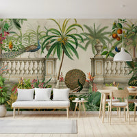 Regal Peacock Terrace Wall Mural Wall Mural