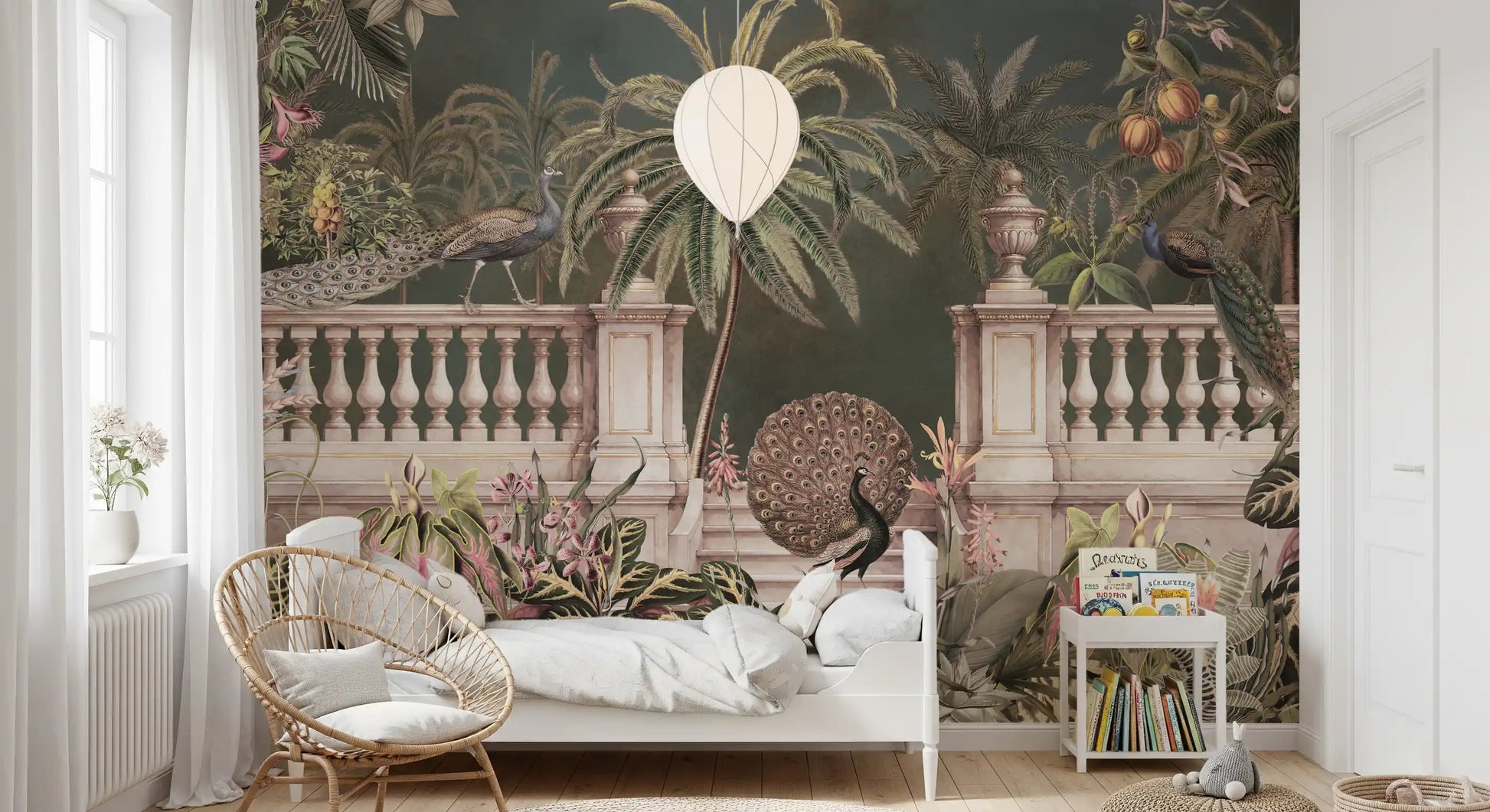 Majestic Peacock Regency Garden Wall Mural Wall Mural