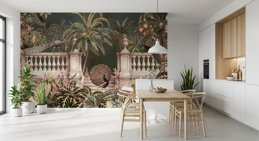 Majestic Peacock Regency Garden Wall Mural Wall Mural