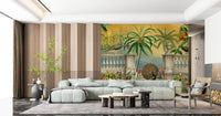 Imperial Peacock Terrace Tropical Wall Mural Wall Mural