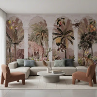 Mughal Colonnade Safari Jungle Wallpaper Wall Mural