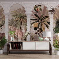 Mughal Colonnade Safari Jungle Wallpaper Wall Mural