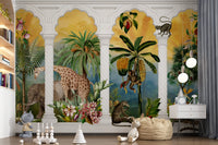 Imperial Arches Tropical Safari Wall Mural Wall Mural