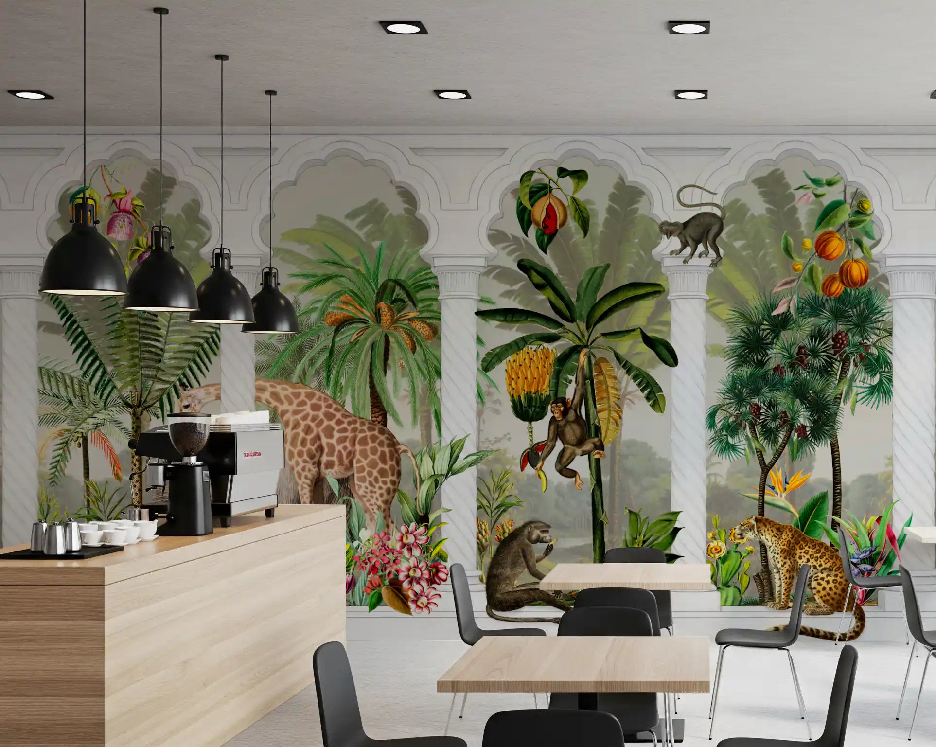 Imperial Archway Tropical Safari Mural Wall Mural