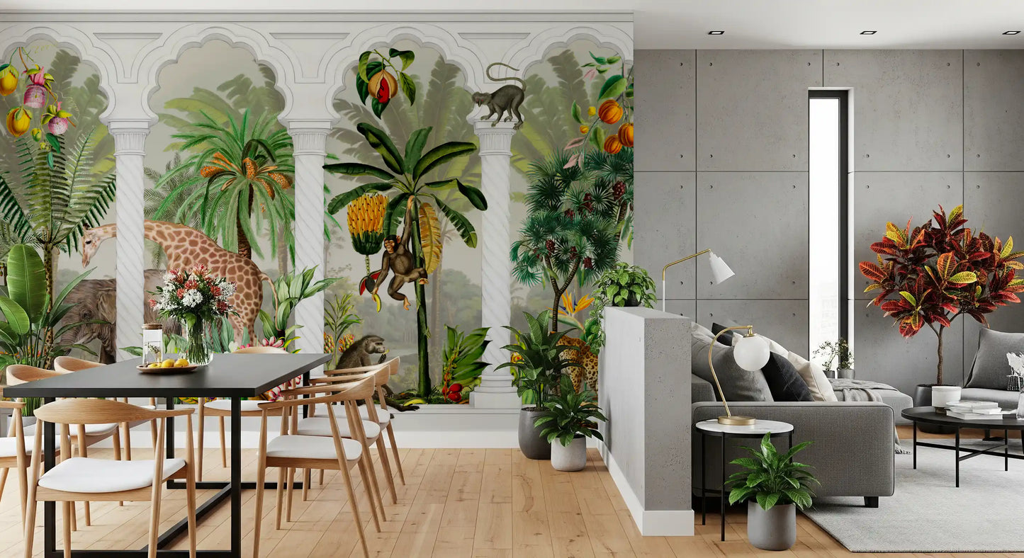 Imperial Archway Tropical Safari Mural Wall Mural